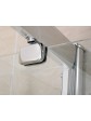 Drzwi prysznicowe wnękowe wahadłowe jednoskrzydłowe VERDO 80x190 cm - 5