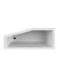 Acrylic corner asymmetrical bathtub ExclusiveLine KEO 160x70 cm - 2