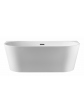 White freestanding wall-mounted acrylic bathtub, model AREZO 160x75 cm - 1