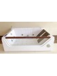 Two-person whirlpool bathtub 180x120 cm rectangular SGM-KL9210 from the Castylia series with a water heater and ozonation