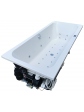 2-persons deep rectangular hydromassage bathtub VESSA DUO 190x90 cm - 4