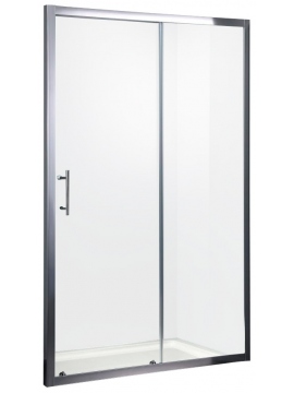 Sliding semi-frameless alcove shower door Easy Slider 140x190 cm