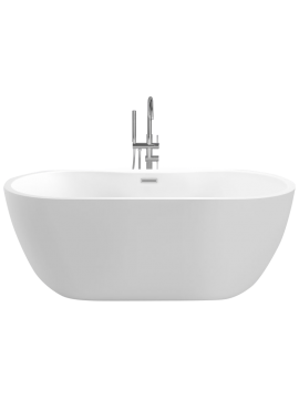 Acrylic freestanding bathtub SARNO white 155.5x75x58 cm