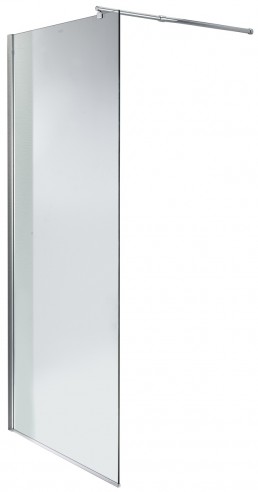 FLIT Walk-In wall shower enclosure 100x190 cm safety glass 8 mm