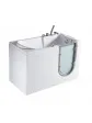 Walk-In bathtub with door for disabled - MEDICA H5621-130-R 130x70 cm